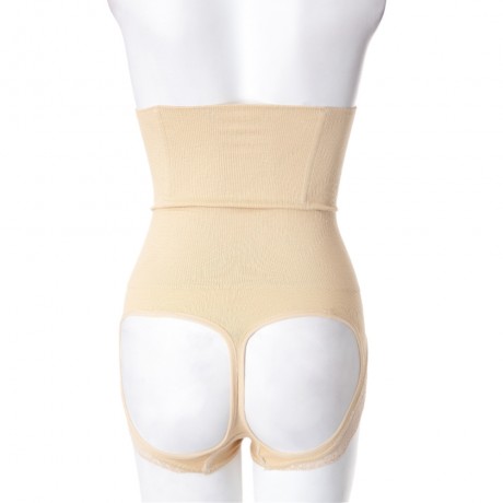 HIGH-WAISTED BUTT LIFTER SOLID COLOR TUMMY CONTROL WOMEN'S BRIEFS (APRICOT, SIZE S/M/L/XL)