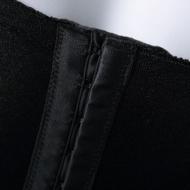 STRAPLESS FLORAL AND SKULL PRINT FIGURE PATTERN WOMEN'S CORSETS (BLACK, SIZE S)