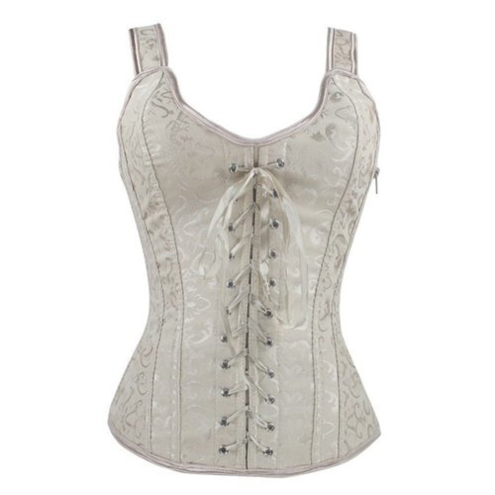 FASHIONABLE V-NECK SLIMMING CORSET FOR WOMEN (APRICOT, SIZE S/M/L/XL/2XL)