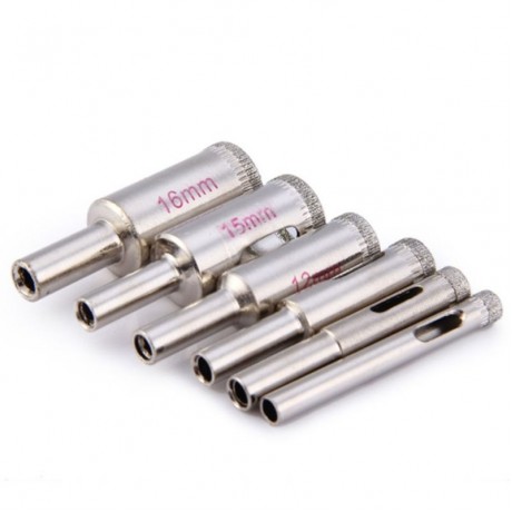 WLXY WL - 602 DIAMOND GLASS HOLE SAW CORE DRILL BITS SET CUTTER FOR CERAMIC GLASS MARBLE T