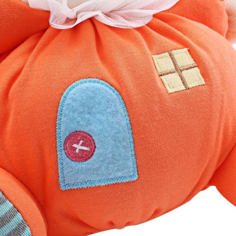METOO STUFFED PLUSH DOLL TOY BIRTHDAY CHRISTMAS GIFT FOR BABY (ORANGEPINK)