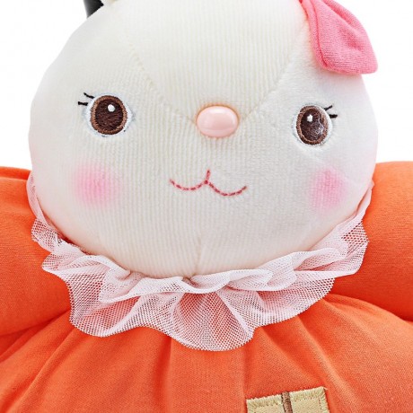 METOO STUFFED PLUSH DOLL TOY BIRTHDAY CHRISTMAS GIFT FOR BABY (ORANGEPINK)