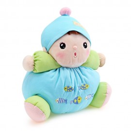 METOO STUFFED PLUSH DOLL TOY BIRTHDAY CHRISTMAS GIFT FOR BABY (LAKE BLUE)