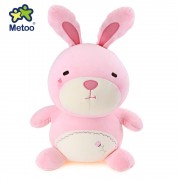 METOO ANIMAL PLUSH DOLL TOY BIRTHDAY CHRISTMAS GIFT FOAM GRANULE FILLER (SHALLOW PINK)