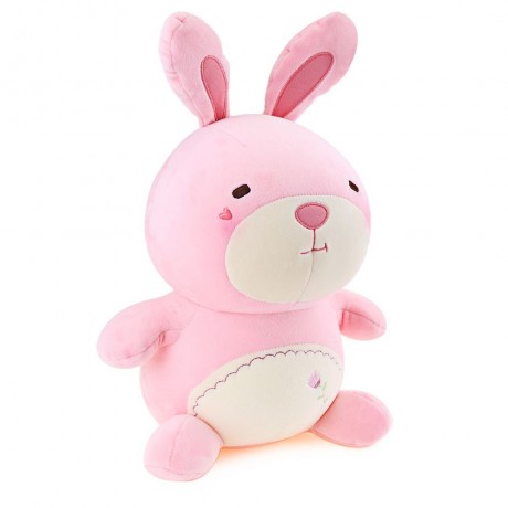 METOO ANIMAL PLUSH DOLL TOY BIRTHDAY CHRISTMAS GIFT FOAM GRANULE FILLER (SHALLOW PINK)