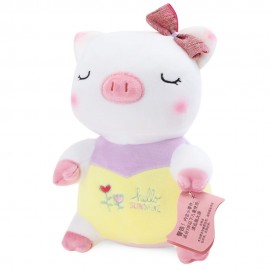 METOO STUFFED LITTLE PIG PLUSH DOLL TOY BIRTHDAY CHRISTMAS GIFT FOR BABY (YELLOW)