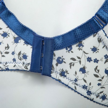 ADJUSTABLE FLORAL PRINT FRONT BUTTON WIREFREE COTTON MATERNITY BREASTFEEDING NURSING BRA (