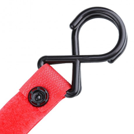 PORTABLE HIGH TOUGHNESS BABIES STROLLER HOUSEHOLD HOOK (RED)