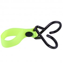 PORTABLE HIGH TOUGHNESS BABIES STROLLER HOUSEHOLD HOOK (FLUORESCENT YELLOW)