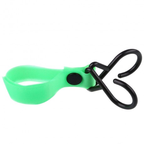 PORTABLE HIGH TOUGHNESS BABIES STROLLER HOUSEHOLD HOOK (GREEN)