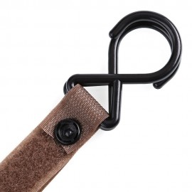 PORTABLE HIGH TOUGHNESS BABIES STROLLER HOUSEHOLD HOOK (LIGHT COFFEE)