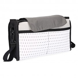 CONVENIENT CHILD CART LARGE STORAGE MOTHER BAG (BLACK)