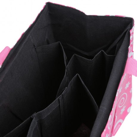 MULTIPURPOSE FLOWER PRINT WATERPROOF SEPARATE MUMMY HANDBAG (PINK)