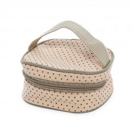 5PCS MULTIFUNCTIONAL DOT NAPPY CHANGING MUMMY HANDBAG DIAPER PAD FEEDING BOTTLE HOLDER FOO