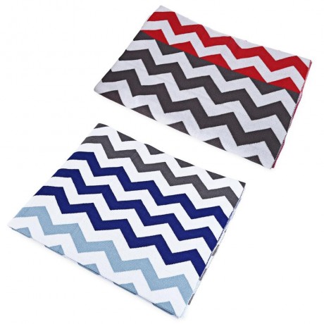 FASHION PRINTED BABY COTTON WATER UPTAKE BLANKET / BATH TOWEL (RED   WAVY STRIPE)