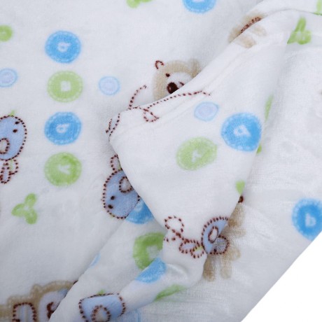 SUPER SOFT CHILDREN CARTOON PRINT PLUS SIZE BLANKET (LITTLE BEAR)