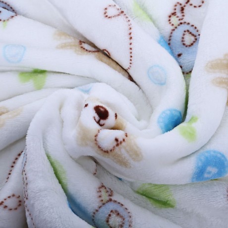 SUPER SOFT CHILDREN CARTOON PRINT PLUS SIZE BLANKET (LITTLE BEAR)