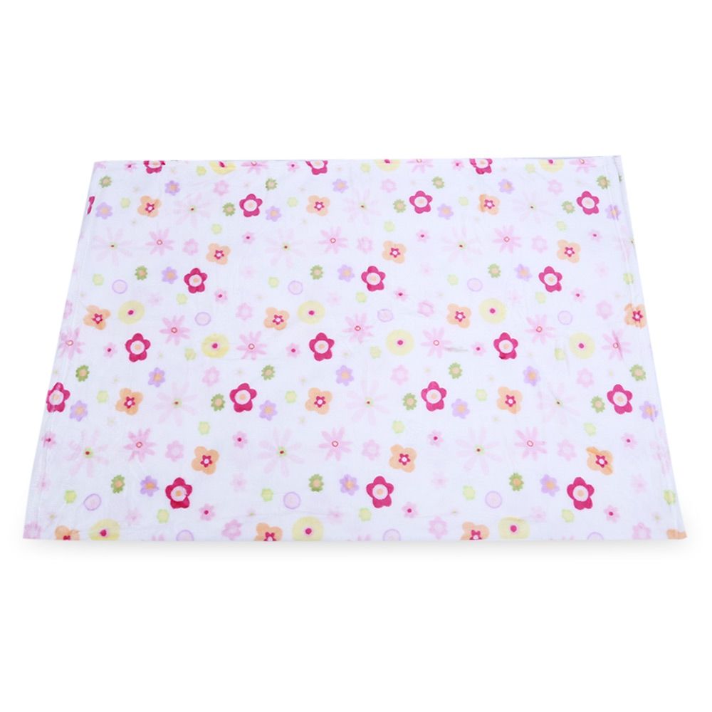 SUPER SOFT CHILDREN CARTOON PRINT PLUS SIZE BLANKET (COLORFUL FLOWER)