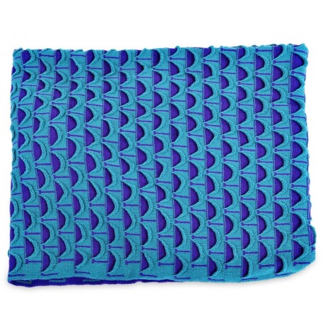 CHARMING MERMAID SHAPE GEOMETRIC DESIGN SMALL POCKET PATTERN BLANKET (OASIS)