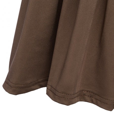 SIMPLE STYLE WOMEN'S PLUS SIZE BAT SLEEVE V NECK PURE COLOR T-SHIRT (BROWN, SIZE XL/2XL/3X