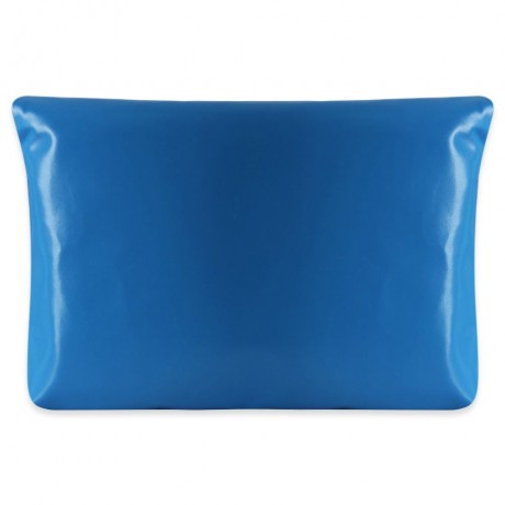 SOLID COLOR ZIPPER HASP CLUTCH BAG FOR WOMEN (BLUE)