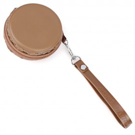 ROUND SOLID ZIPPER DESIGN UNISEX CHANGE PURSE (KHAKI)