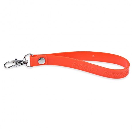 ROUND SOLID ZIPPER DESIGN UNISEX CHANGE PURSE (ORANGE)