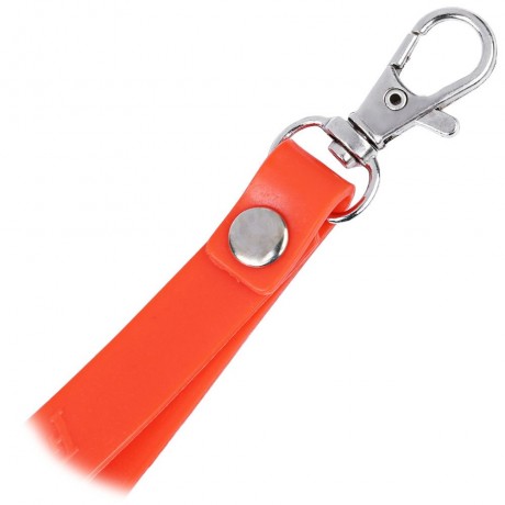 ROUND SOLID ZIPPER DESIGN UNISEX CHANGE PURSE (ORANGE)