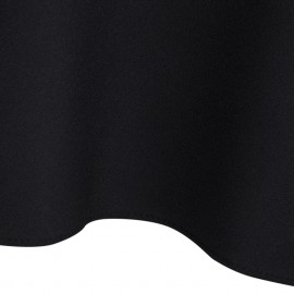 CASUAL HALTER FLARE SLEEVE PLUS SIZE LOOSE SHIRT FOR WOMEN (BLACK, SIZE XL/2XL/3XL/4XL/5XL