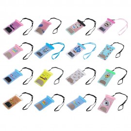 TOUCH SCREEN WATERPROOF PVC DIVING SWIMMING SURFING DRIFTING CELL PHONE POCKET (YELLOW)