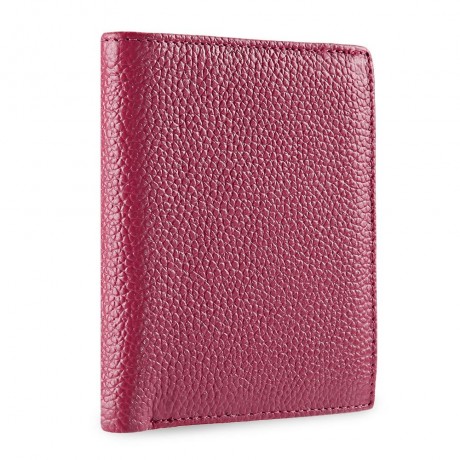 PRACTICAL LICHEE PHOTO DRIVING LICENSE HOLDER CARD WALLET FOR UNISEX (ROSE RED)