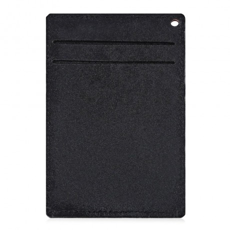 FLAMA UNISEX TRIANGLE DESIGN PU LEATHER CARD COVER WALLET (BLACK)