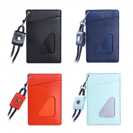 FLAMA UNISEX TRIANGLE DESIGN PU LEATHER CARD COVER WALLET (ORANGE RED)