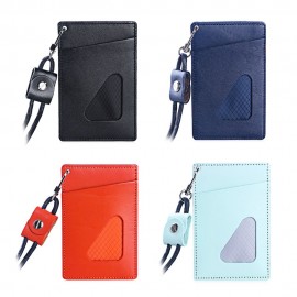 FLAMA UNISEX TRIANGLE DESIGN PU LEATHER CARD COVER WALLET (LIGHT GREEN)