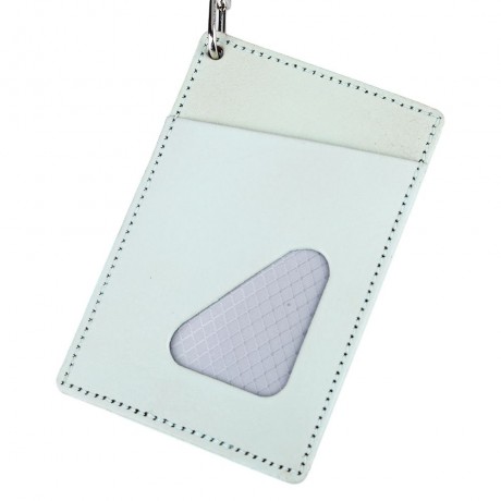 FLAMA UNISEX TRIANGLE DESIGN PU LEATHER CARD COVER WALLET (LIGHT GREEN)