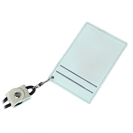 FLAMA UNISEX TRIANGLE DESIGN PU LEATHER CARD COVER WALLET (LIGHT GREEN)