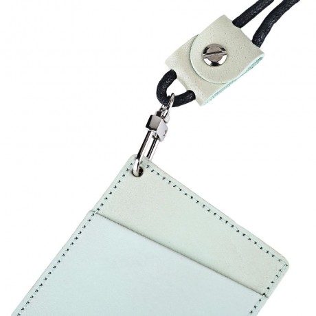 FLAMA UNISEX TRIANGLE DESIGN PU LEATHER CARD COVER WALLET (LIGHT GREEN)