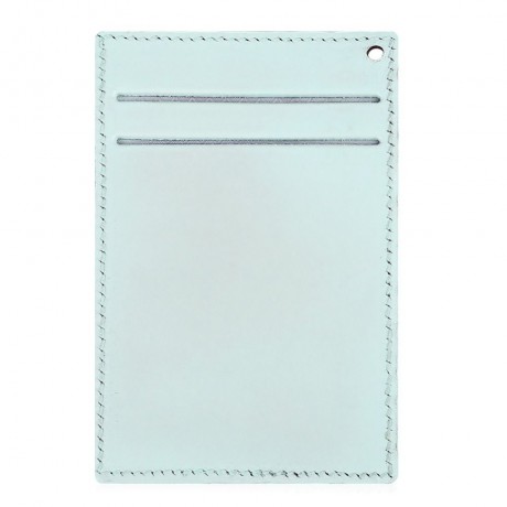 FLAMA UNISEX TRIANGLE DESIGN PU LEATHER CARD COVER WALLET (LIGHT GREEN)