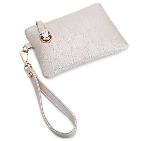 WOMEN 3PCS TOTE BAG PU LEATHER HANDBAG PURSE BAGS SET (WHITE)