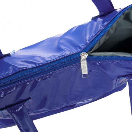 SIMPLE DESIGN SOLID COLOR TOTE BAG FOR LADIES (BLUE)