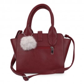 WOMEN GEOMETRIC PLAID RIVET HAIRBALL TWIST LOCK HANDBAG TOTE SHOULDER MESSENGER CROSSBODY 