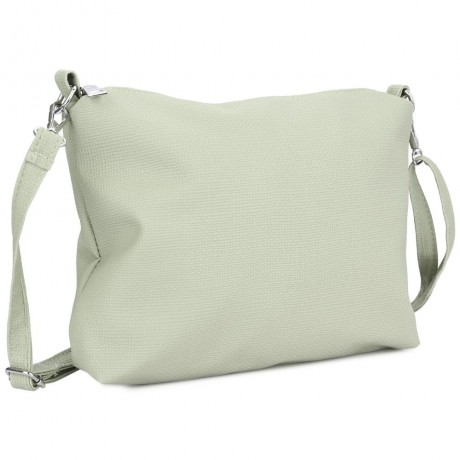 STYLISH 2PCS PU LEATHER PURE COLOR MULTIFUNCTIONAL STRAP WOMEN BUCKET BAG (LIGHT GREEN)