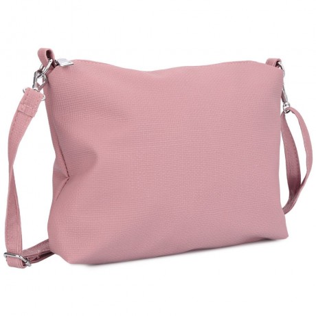 STYLISH 2PCS PU LEATHER PURE COLOR MULTIFUNCTIONAL STRAP WOMEN BUCKET BAG (LIGHT PINK)