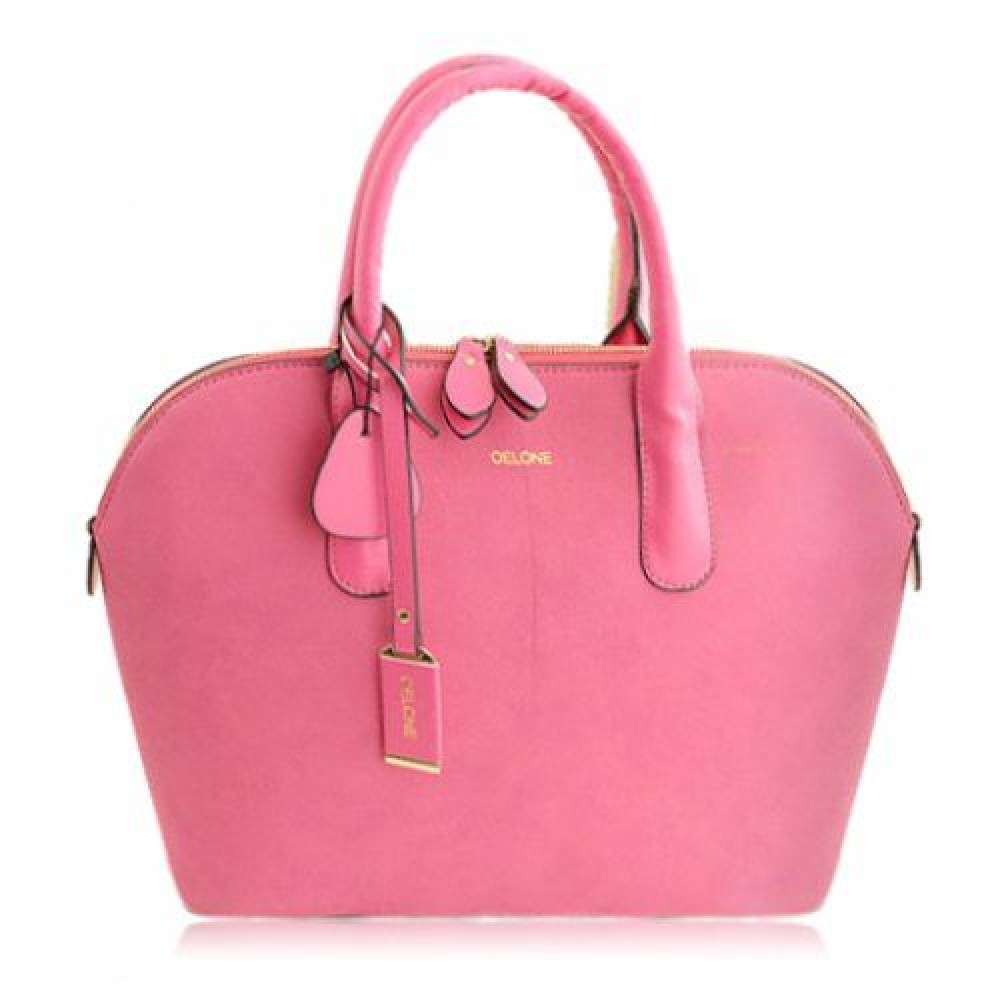 OFFICE SPLICE AND RIVETS DESIGN WOMEN'S TOTE BAG (PINK)