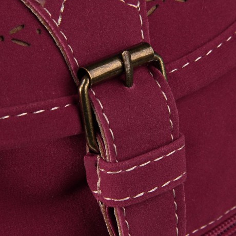 RETRO ENGRAVING AND FRINGE DESIGN WOMEN'S SATCHEL (RED)