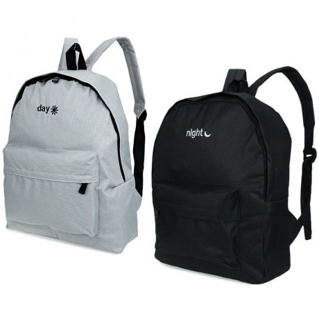 STITCHWORK LETTER MOON OXFORD PORTABLE BACKPACK FOR UNISEX (GRAY)