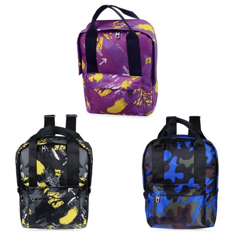 TRENDY GIRL GRAFFITI PRINT OXFORD HANDBAG TOTE PORTABLE BAG TRAVEL SHOPPING SCHOOL BACKPAC