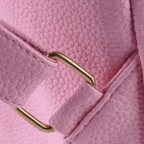 STYLISH STONE PATTERN PURE COLOR SHOULDER DIAGONAL BAG FOR LADIES (PINK)