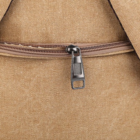 FASHION RETRO BACKPACK RUCKSACK LAPTOP SHOULDER TRAVEL CAMPING BAG (KHAKI)