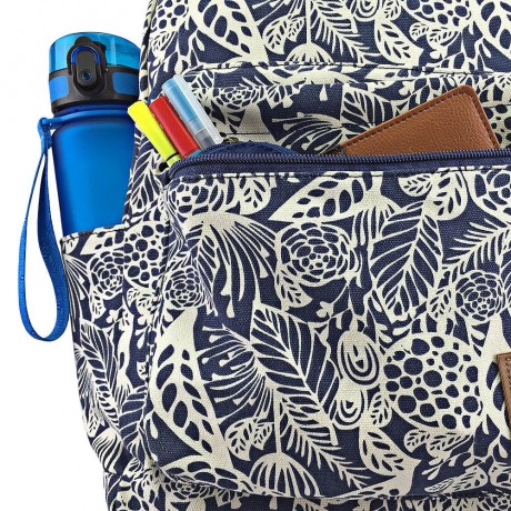 HALFMOON TRIBE CASUAL CANVAS PRINT DESIGN STUDENT TRAVELLING TRIP BACKPACK